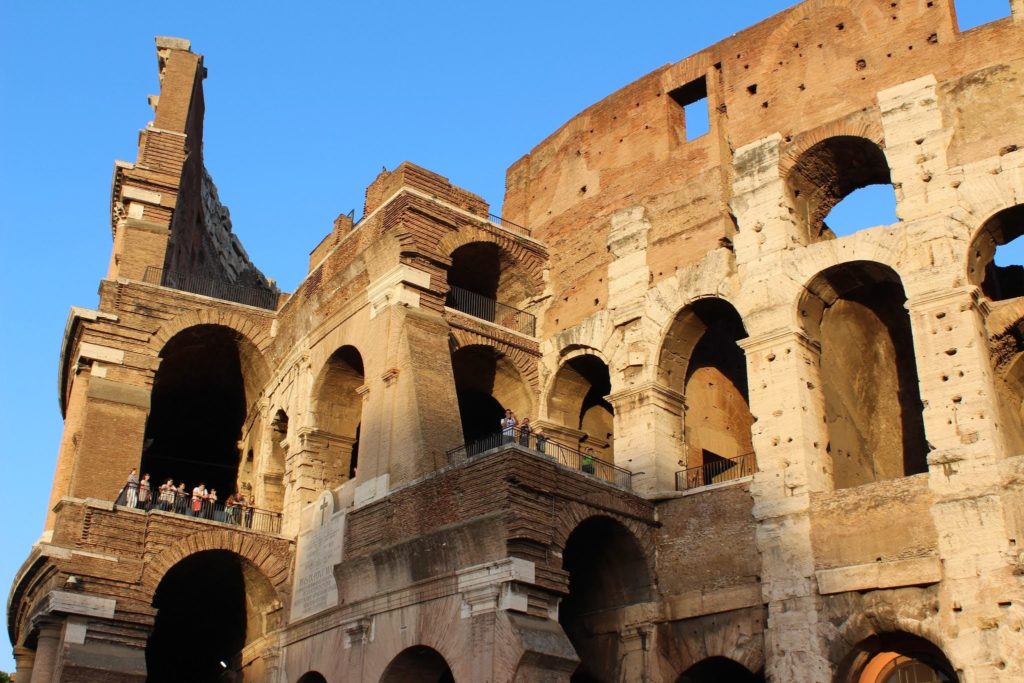 The Colosseum is HUGE. The people on it made a good scale on how big this building is.